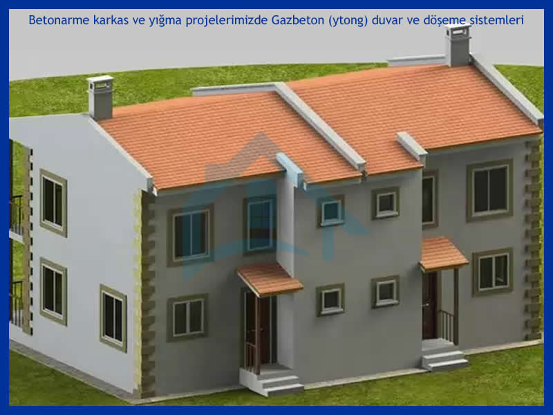 Gazbeton, Ytong ile Betonarme Villa Projeleri
